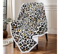 Catalonia Classy Coperta Sherpa coperte coccole grigie, coperta per divano calda extra spessa coperta per divano in super pile fronte/retro come coperta per soggiorno, 150 x 130 cm