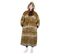 Catalonia Classy Coperta Sherpa Extra Lunga con Cappuccio per Donna Uomo, Coperta Oversize in Pile Morbida e Accogliente con Cappuccio e Tasca Frontale, Regali Invernali per Adulti