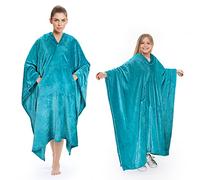 Catalonia Classy Portable Poncho Blanket Coperta Accogliente per Mettere su, Fluffy Caldo Lungo Portatile in Pile Coperta Wrap Cape con Tasca Frontale, Regali Invernali per Adulti Donne Uomini