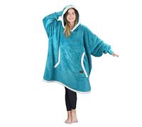 Catalonia Classy Sherpa - Coperta con cappuccio, con maniche e cappuccio, oversize, ideale come regalo per familiari e amici