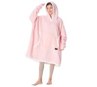 Catalonia Classy Sherpa - Coperta con cappuccio, con maniche e cappuccio, oversize, ideale come regalo per familiari e amici