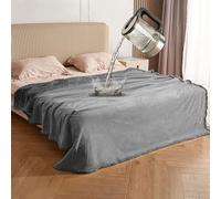 Catalonia - Coperta impermeabile di alta qualità, reversibile, in pile sherpa super morbido, foderata per canottaggio, divano, letto, campeggio, 152 x 127 cm