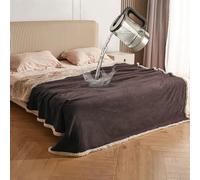 Catalonia - Coperta impermeabile di alta qualità, reversibile, in pile sherpa super morbido, foderata per canottaggio, divano, letto, campeggio, 152 x 127 cm