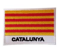 Catalonia Flag Sew on patch catalano Aragon isole Baleari Spagna Valencia badge