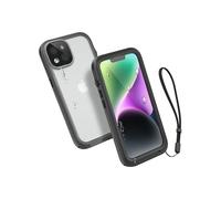 Catalyst Custodia impermeabile a protezione totale per iPhone 14, 5 volte più impermeabile, schermo altamente reattivo e face id, resiste fino al 65% in più di cadute, funziona con 5G - Stealth Black