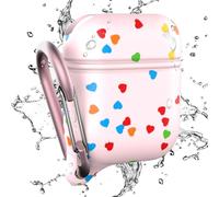 Catalyst Custodia impermeabile per AirPods 1 e 2 con moschettone di alta qualità, ricarica wireless compatibile, design monopezzo, custodia protettiva morbida, alta protezione contro le cadute,