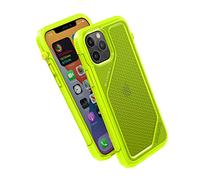 Catalyst Custodia progettata per iPhone 12/12 Pro, interruttore di disattivazione rotante brevettato, compatibile con MagSafe, 3 m Drop Proof, Crux Accessories Sistema di fissaggio - Giallo fluo..