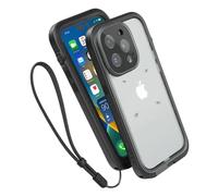 Catalyst Custodia protettiva impermeabile per iPhone 14 Plus, 5 x resistente all'acqua, per schermo e rilevamento del viso, immagini perfette - Stealth Black
