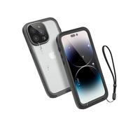 Catalyst Custodia Waterproof Total Protection per iPhone 14 Pro Max, 5 volte più impermeabile, schermo reattivo e face id, resiste fino al 65% in più di cadute, funziona con 5G - Stealth Black