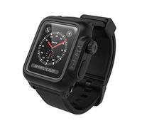 Catalyst Impermeabile Apple Watch Case 42mm Serie 2 & 3 con Premium Soft Silicone Apple Watch Band, Resistente agli Urti [Robusta Custodia Protettiva iWatch iWatch], Stealth Nero