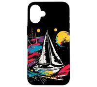 Catamarano a vela Graphic Beach Custodia per iPhone 16 Plus