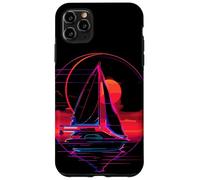 Catamarano a vela Retrowave Sailor Beach Custodia per iPhone 11 Pro Max