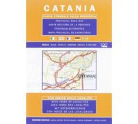Catania. Carta stradale della provincia 1:150.000