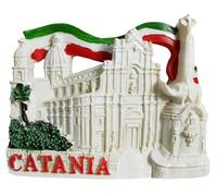 Catania Italia Viaggio Souvenir 3D Magnete Frigorifero Attrazioni Città Frigorifero Magnete Decorativo Tridimensionale Casa Cucina Decorazione