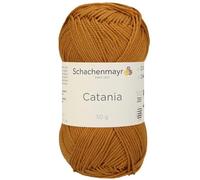 Catania Originals - Gomitolo di filato Schachenmayr (SMC), 50 g, 125 m, 100% cotone mercerizzato per lavoro a maglia e uncinetto, peso sportivo, 383, cannella