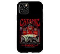 Catanic Panic Satanic Cat Retro Vintage Funny Adult Humor Custodia per iPhone 11 Pro