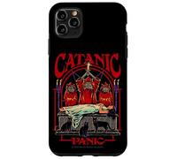 Catanic Panic Satanic Cat Retro Vintage Funny Adult Humor Custodia per iPhone 11 Pro Max