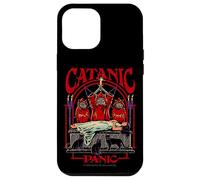 Catanic Panic Satanic Cat Retro Vintage Funny Adult Humor Custodia per iPhone 12 Pro Max