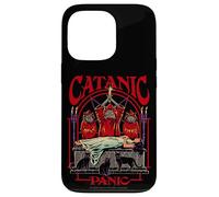 Catanic Panic Satanic Cat Retro Vintage Funny Adult Humor Custodia per iPhone 13 Pro