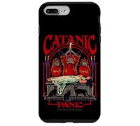 Catanic Panic Satanic Cat Retro Vintage Funny Adult Humor Custodia per iPhone 7 Plus/8 Plus