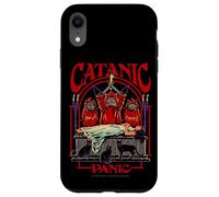 Catanic Panic Satanic Cat Retro Vintage Funny Adult Humor Custodia per iPhone XR