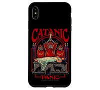 Catanic Panic Satanic Cat Retro Vintage Funny Adult Humor Custodia per iPhone XS Max