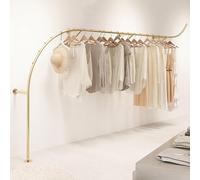 CATANK Moderno Appendiabiti Pesante per la Vendita al Dettaglio di Abbigliamento, espositore per Abbigliamento Commerciale, Asta per Appendere Abiti Pesanti, gruccia in Metallo per Negozi