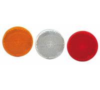 Catarifrangente con vite M5 arancione Ø 60mm - 10 pz Made in Italy