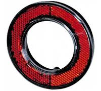 Hella Riflettore catarifrangente 8RA 008 405-001 rosso forma anulare montaggio interno posteriore