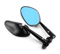 Catarifrangente Specchietti Retrovisori Laterali Per Moto Per Suzuki B-King GSF1250 GSF600 Gladius SFV650 SV650 SV1000 GSR600 Riflettore Specchio Specchietto Angolo Cieco(NERO)