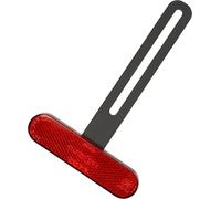 Catarifrangente Universale Moto E4 Posteriore Stretto Rosso Con Porta Targa Lung