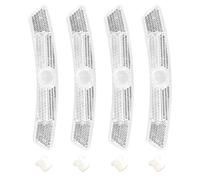 Catarifrangenti per bici, 10/20 pezzi catarifrangenti luce for bici clip for cerchione anteriore posteriore riflettente in plastica for(White,20PCS)