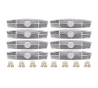 Catarifrangenti per bici, 20 pezzi Riflettori di avvertimento for bici da guida Cerchioni for riflettenti for(White)