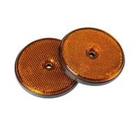 Catarifrangenti rotondi Ø 65 mm Arancio 2 pezzi. Omologati a norme europee. Auto