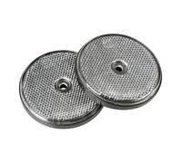 Catarifrangenti rotondi Ø 65 mm Bianco 2 pezzi. Omologati a norme europee. Auto