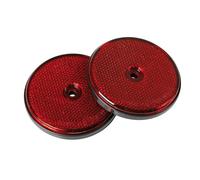 Catarifrangenti rotondi Ø 65 mm Rosso 2 pezzi. Omologati a norme europee. Auto