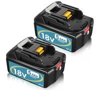 Catastro 2 pezzi 18V Ricambio per Makita Batteria 18V 5.0Ah/5000mAh Compatible per Makita Batteria BL1860B BL1860 BL1850B BL1850 BL1840B BL1830B BL1830 BL1820 BL1815