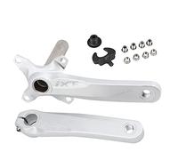 CATAZER 104 BCD Mountain Bike Guarnitura singola velocità, 170 mm MTB Square conico guarnitura di ricambio per pedivella della bicicletta Set (argento)