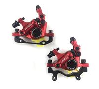 catazer MTB Road HB-100 MTB Road Line Tirare Hydraulic Disc Brake Pinza Freno a Disco Anteriore e Posteriore Mountain Bike Freno a Disco E-Bike, 1 Paio Rosso