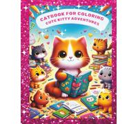 Catbook for coloring Cute Kitty adventures