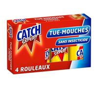 Catch Expert Mosche - Carta uccidimosche (4 rotoli) - Antimosche - Trappola per mosche - Nastro Inodore