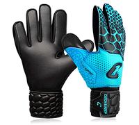 CATCH & KEEP Guanti da portiere Kralle Junior Pro 3.0 - Guanti portiere bambino - Falcon Grip ultra forte - Ottima vestibilità per bambini (7, Blu)