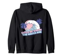 Catch Me Where The Waves Are - Maglietta per Le Vacanze in Crociera Felpa con Cappuccio