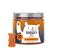 Catch Of The Day Supporto Vitalità - Omega 3 DHA 50 mg - Senza Pesce - con Vitamina C ed E, Olio di Microalghe - Sistema Immunitario - 30 pezzi (1 mese) - Senza Zuccheri, Vegano - Bears with Benefits