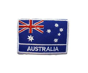Catch the Patch Australia Patch Termoadesivo 5 x 7,4 cm per Adulti Bambini con Bandiera Nazionale Tricolore Autentica, Souvenir Viaggio Mondiali 2026 Decorazione