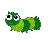 Catch the Patch Bruco Toppe Adesive Insetti 6,8 x 4,1 cm per Bambini con Stoffa Tessuto Cotone Originale, Farfalla Ape Vestiti Pantaloni Jeans Cucire Riparazione