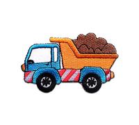 Catch the Patch Camion Patch Termoadesivo 4,6 x 7,4 cm per Bambini con Fattoria Cantiere Azione Giocattolo Originale, Toppe Adesive Cucire Vestiti Pantaloni Compleanno