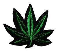 Catch the Patch Cannabis Marijuana Weed Toppe Adesive Statement 9 x 8 cm per Adulti con Stoffa Tessuto Cotone Originale