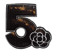 Catch the Patch Cinque Patch Termoadesivo 10,5 x 10 cm per Bambina Adulti con Girly Paillettes Glitter Glamour, Toppe Adesive Cucire Vestiti Lavoretti Regalo