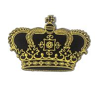 Catch the Patch Corona Principessa Oro Patch Termoadesivo 8,3 x 7,3 cm per Bambina Adulti con Bellezza Paillettes Moda Glamour, Toppe Adesive Cucire Vestiti Lavoretti Regalo